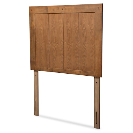 Baxton Studio Patwin Modern and Contemporary Transitional Ash Walnut Finished Wood Twin Size Headboard 179-11154-Zoro